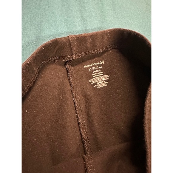 Members Mark Kids Leggings Black and Gray Size L 10/12 Cotton Blend - Picture 6 of 12